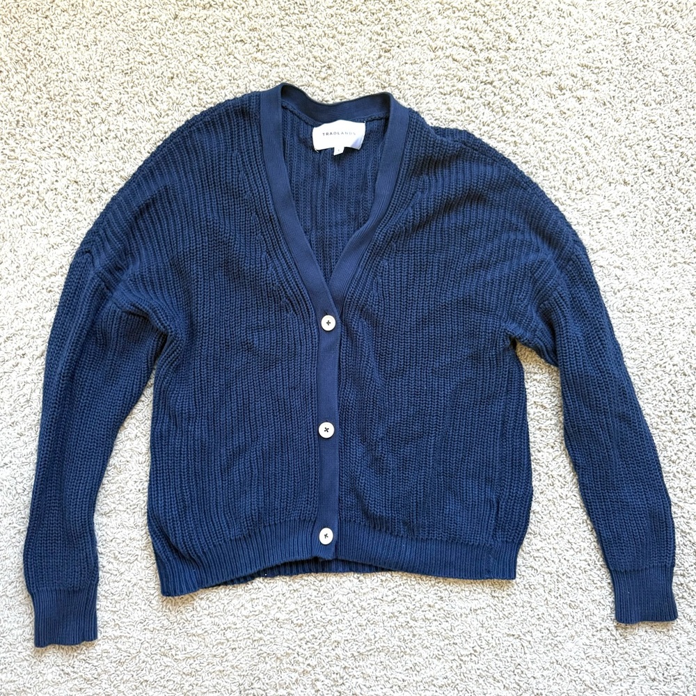 Tradlands Deep Blue Cardigan